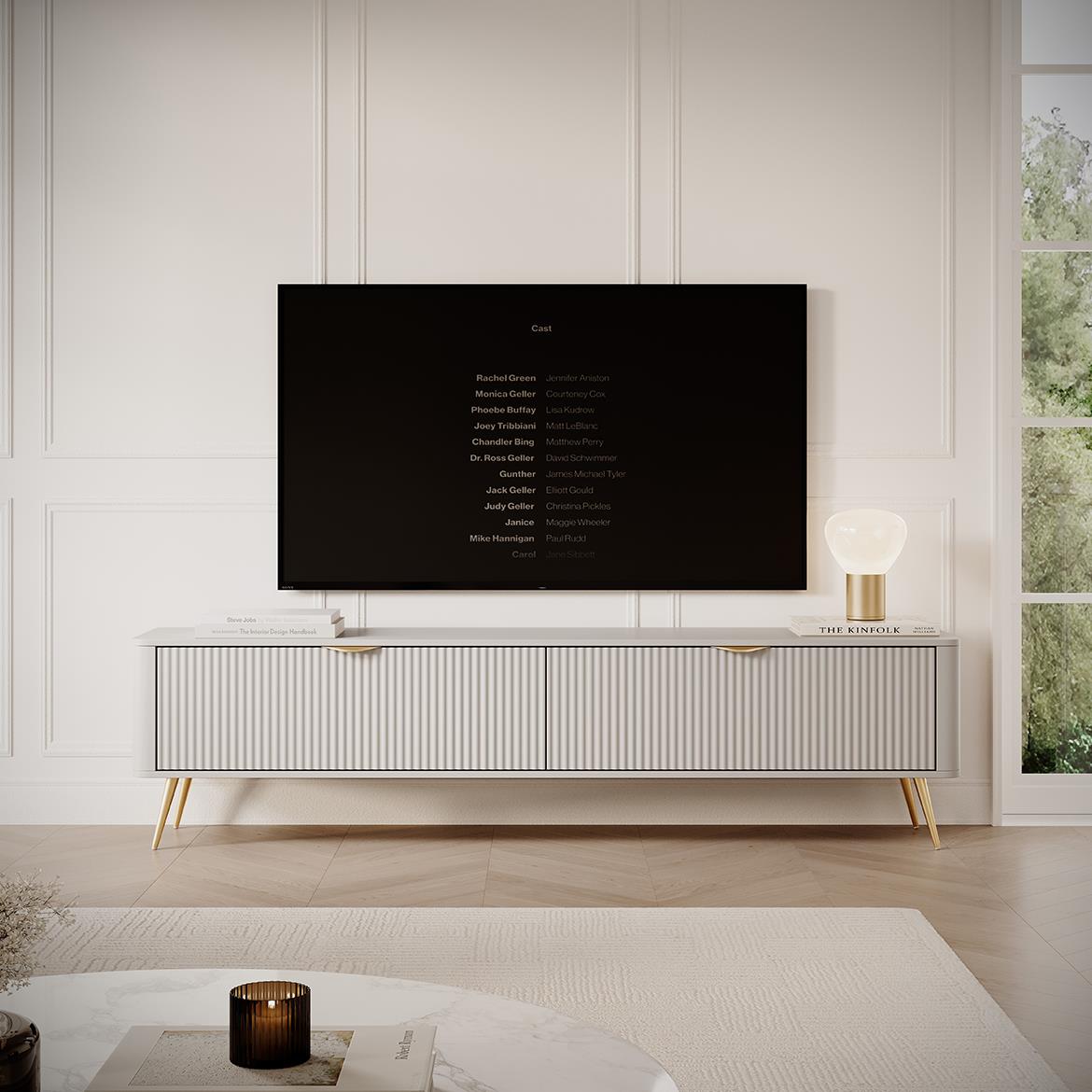 Lante E TV komoda 2 vrata 200x38x51,2 cm bež