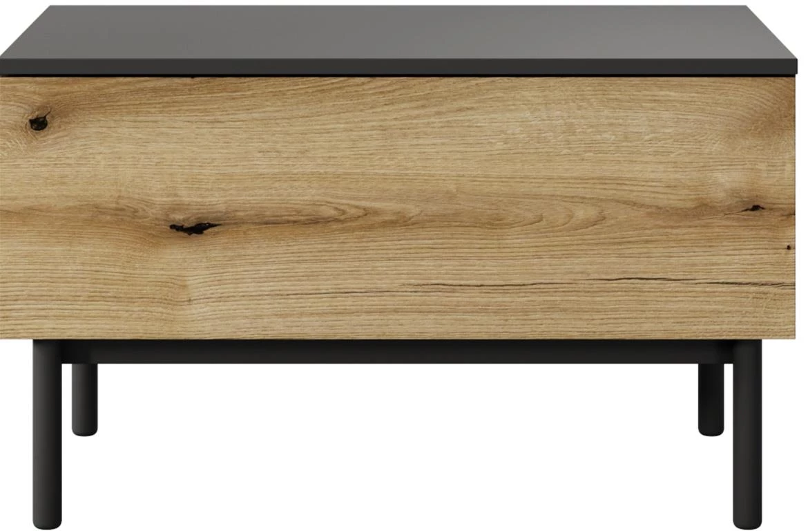 Lang G1S stocic 1 fioka 80,1x60,1x48,4 cm crni/hrast