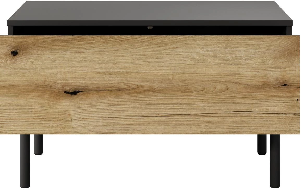 Lang G1S stocic 1 fioka 80,1x60,1x48,4 cm crni/hrast