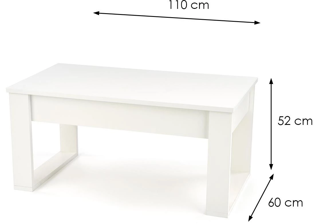 Nea klub sto 1 fioka 110x60x52cm beli