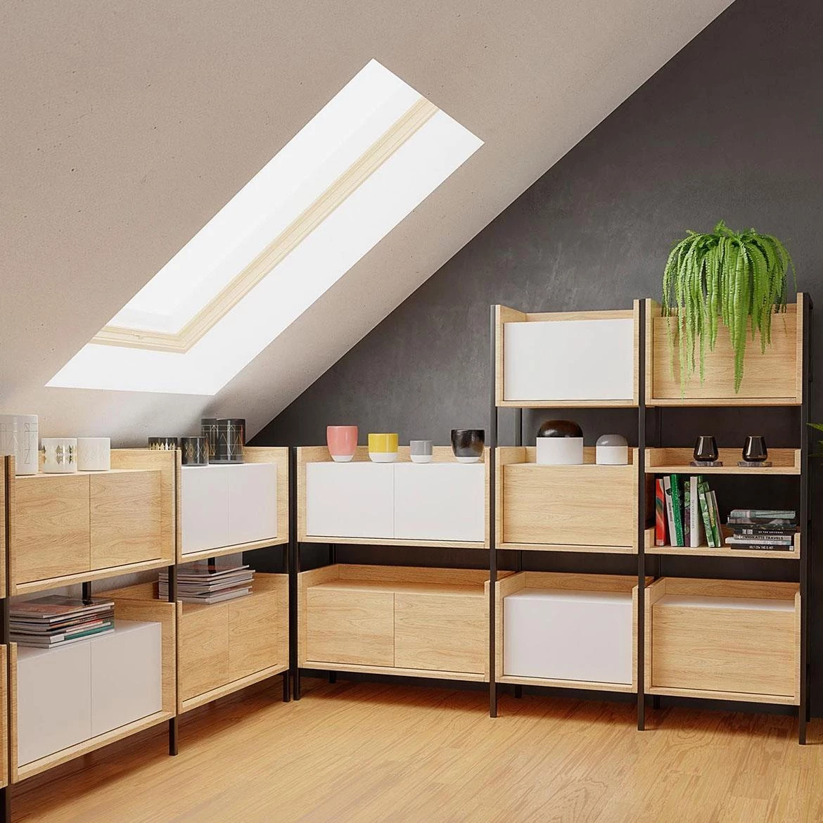 Ram za komode 2x34x145 cm crni