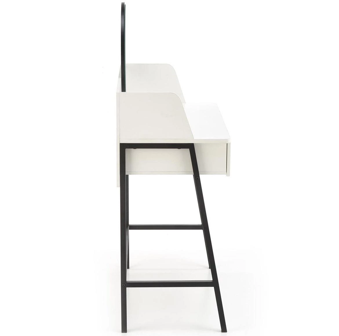 Agnes toaletni sto 2 fioke 80x42x120 cm belo/crni