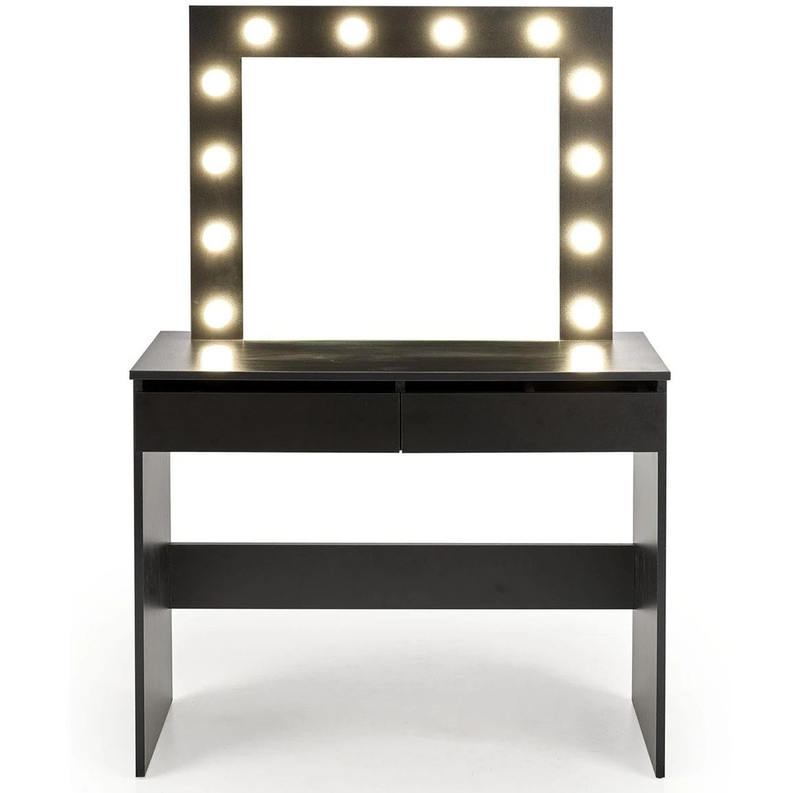 Hollywood toaletni sto LED rasveta 94x43x140 cm crni