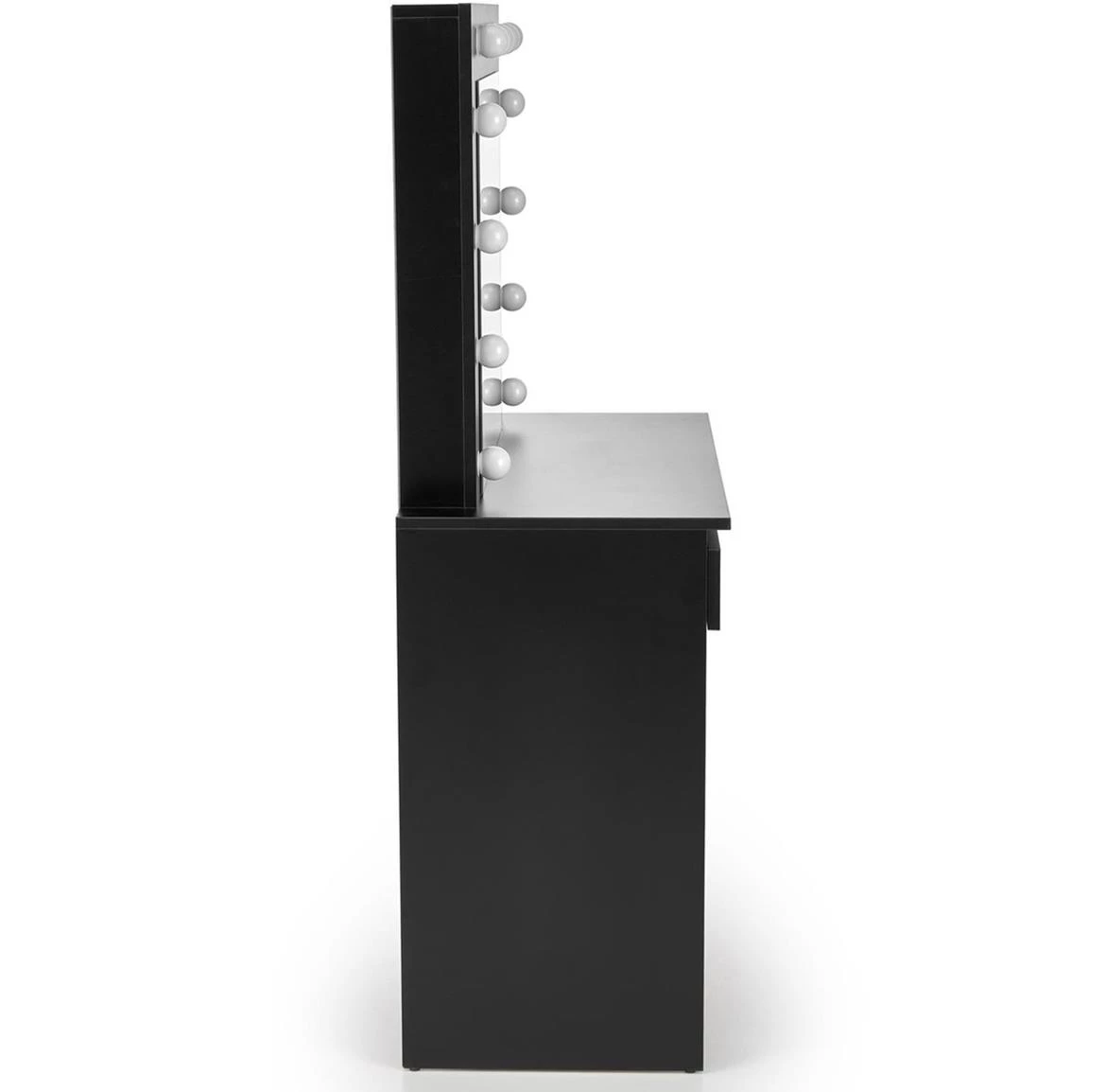 Hollywood toaletni sto LED rasveta 94x43x140 cm crni