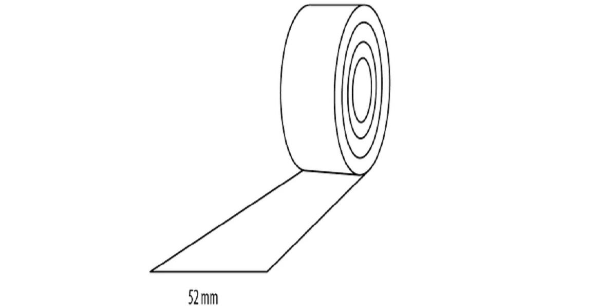 PVC samolepljiva lajsna 52mm x 5m bukva mat