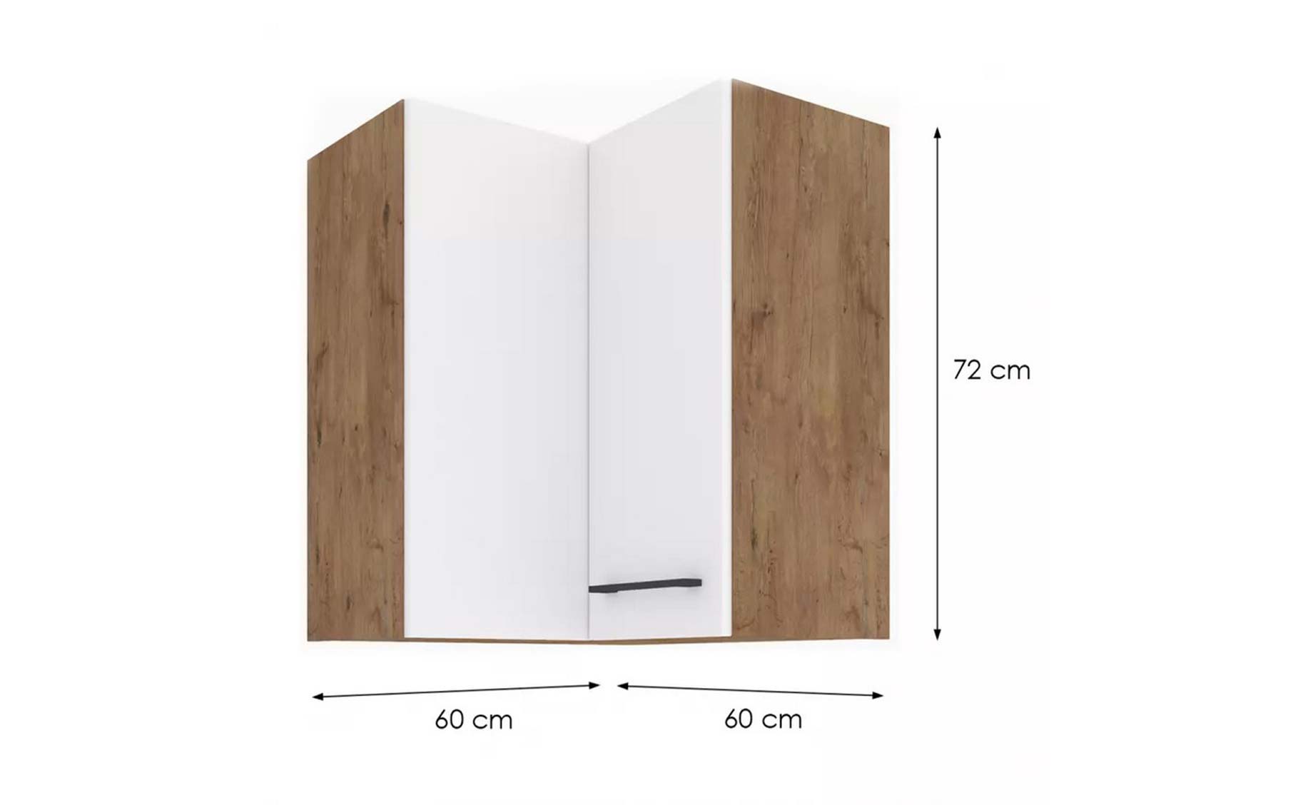 Vigo 60x60gn-72 2f (90°)viseći el.ugaoni 2vr.60x60x90 bela visoki sjaj