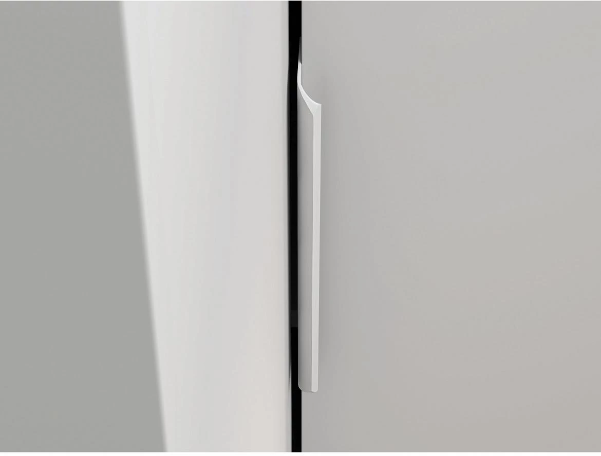 Torino 03 ugaoni ormar 2 vrata 96x96x196 cm belo/sivi