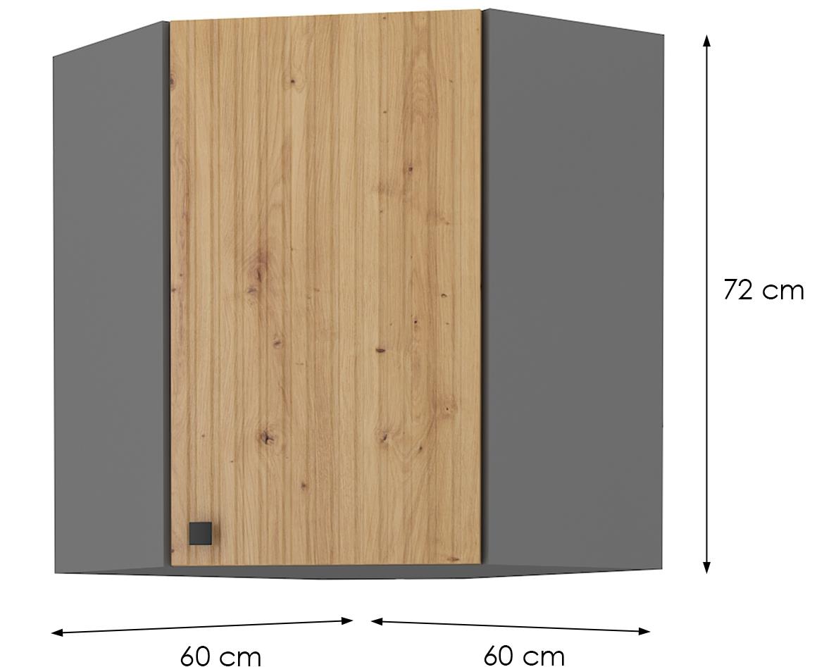 Ava 60x60 gn-72 1f (45°) ugaoni el.1vr.60x60x72 siva-artisan hrast