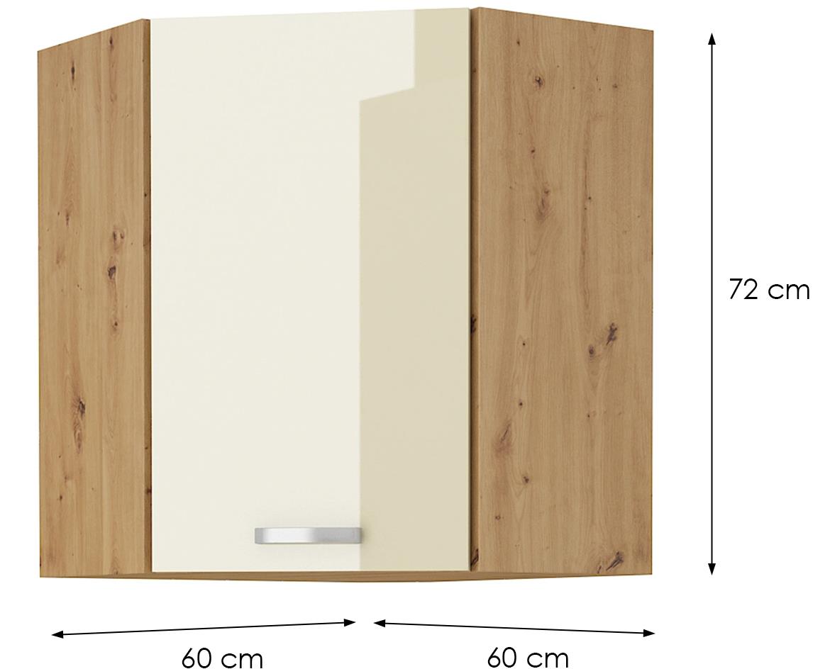 Artisan 60x60 gn-72 1f (45°) ugaoni el.1vr.60x60x72 artisan hrast-bež