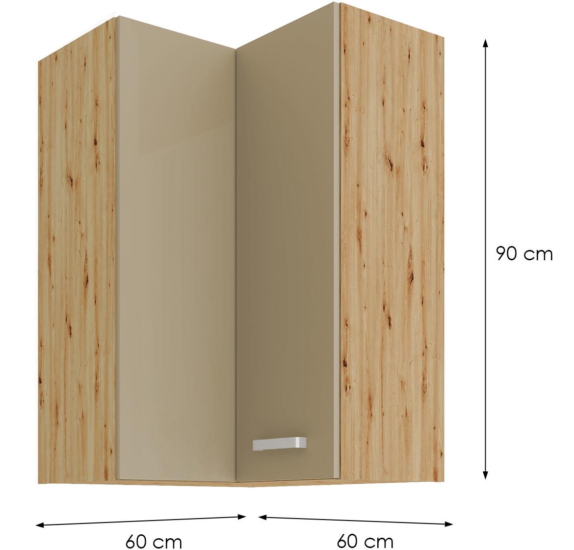 Artisan 60x60gn-90 2f (90°) ugaoni el.2vr.60x60x90 artisan hrast-cappuccino