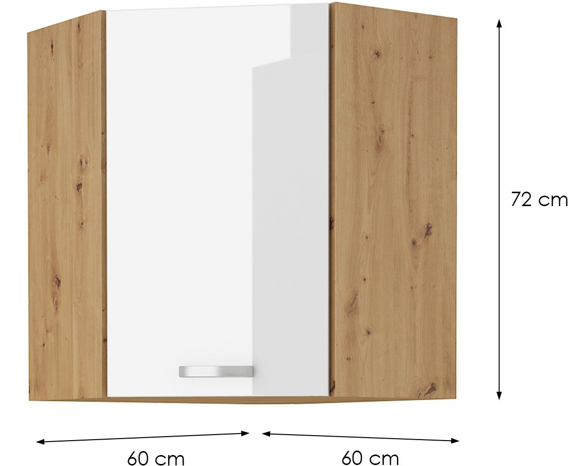 Artisan 60x60 gn-72 1f (45°) ugaoni el.1vr.60x60x72 artisan hrast-bela