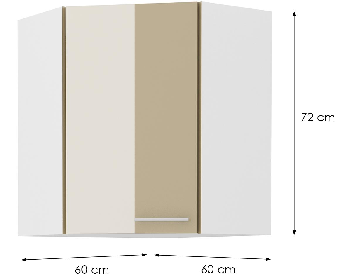 Lara 60x60 gn-72 1f (45°) ugaoni el.1vr.60x60x72 belo-cappuccino