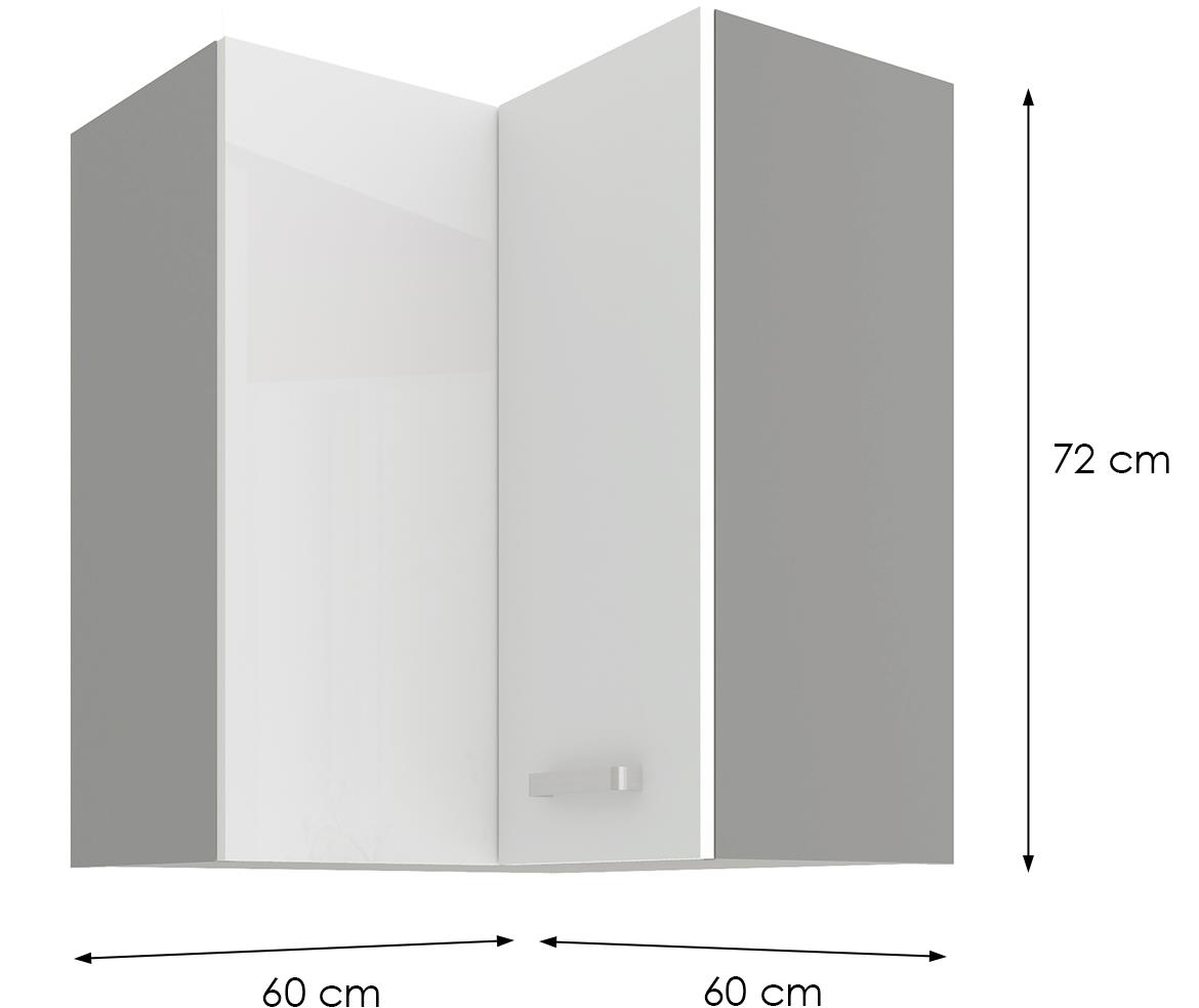 Bianka 60x60gn-72 2f (90°) ugaoni el.2vr.60x60x72 sivo-bela