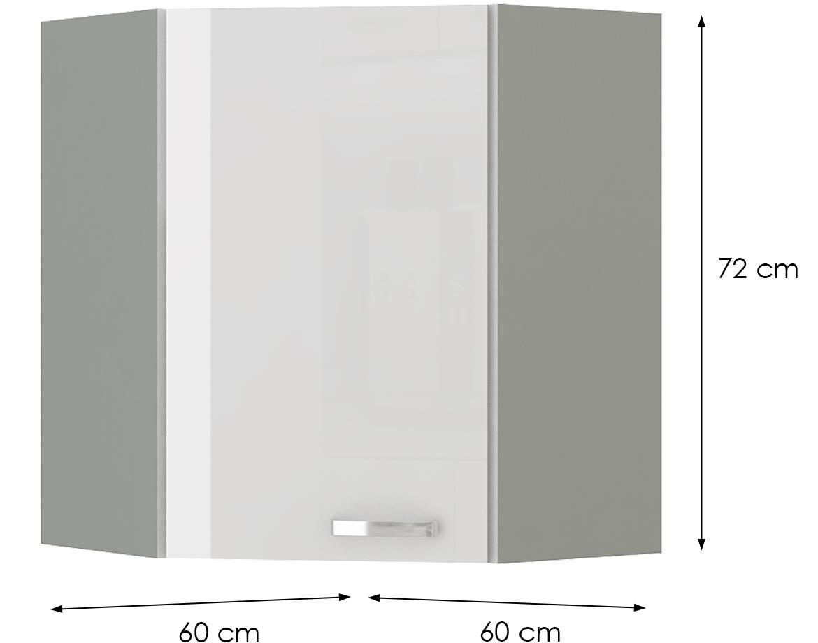 Bianka 60x60 gn-72 1f (45°) ugaoni el.1vr.60x60x72 sivo-bela