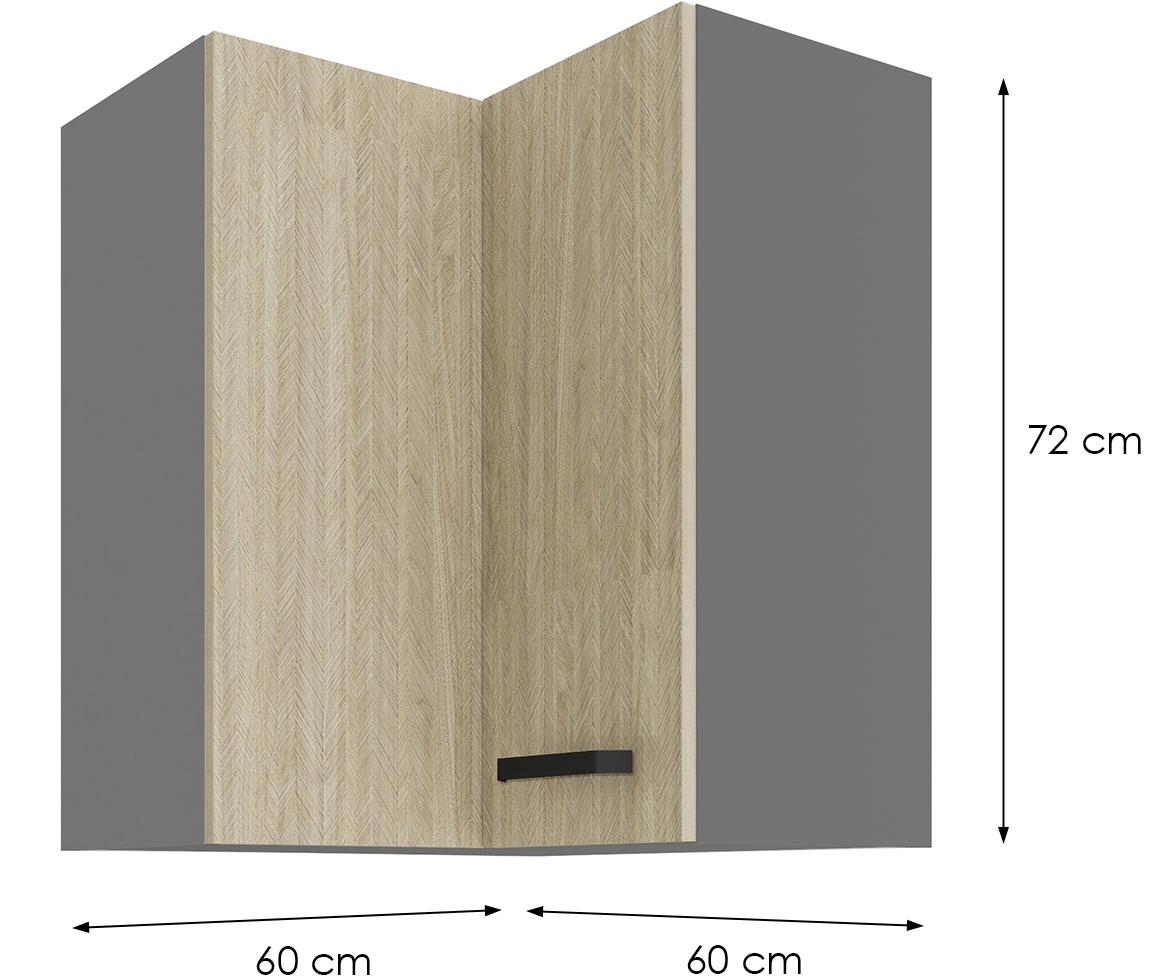 Ava 60x60gn-72 2f (90°) ugaoni el.2vr.60x60x72 siva-svjetli natur