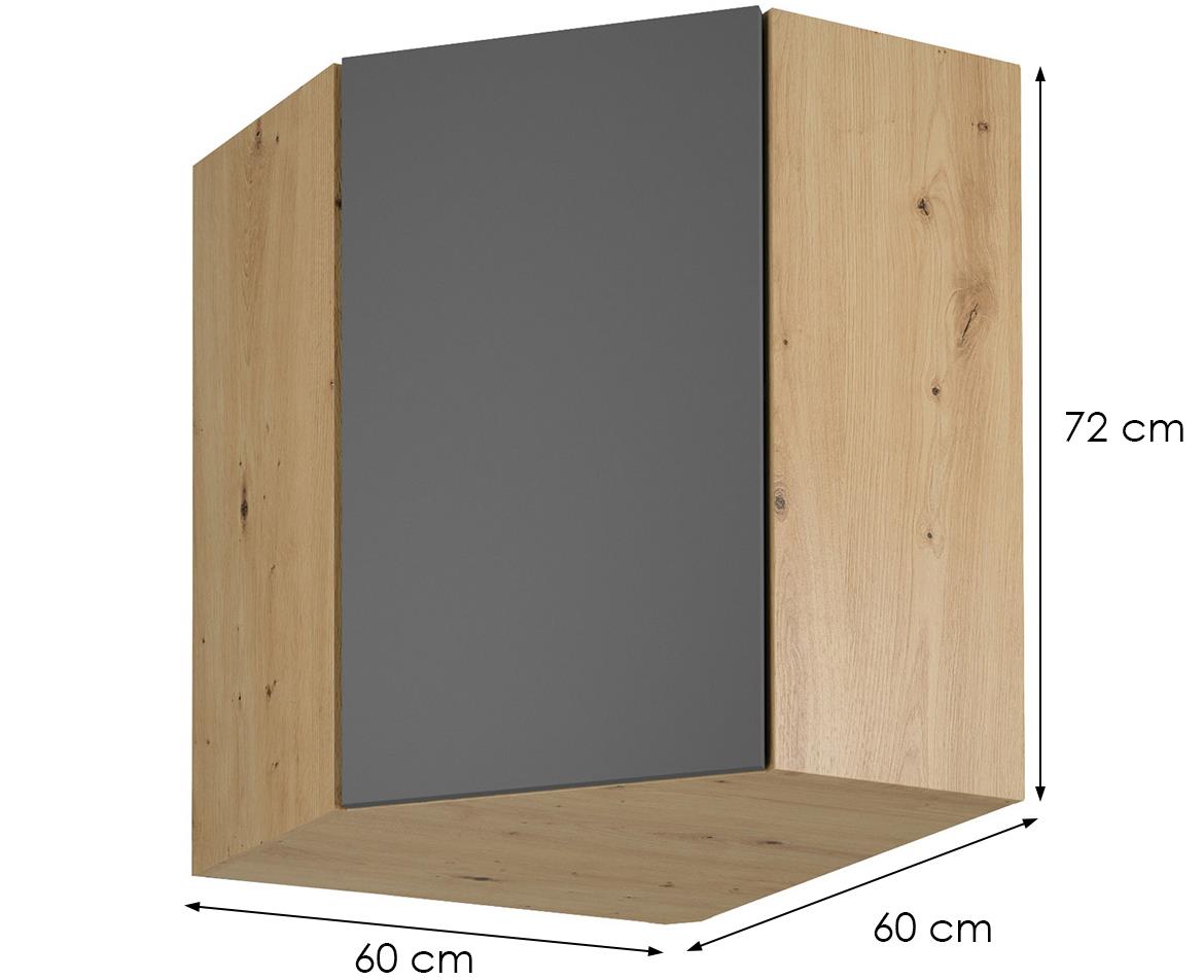 Langen g60n ugaoni element 1vrata 60x60x72 artisan hrast/sivi