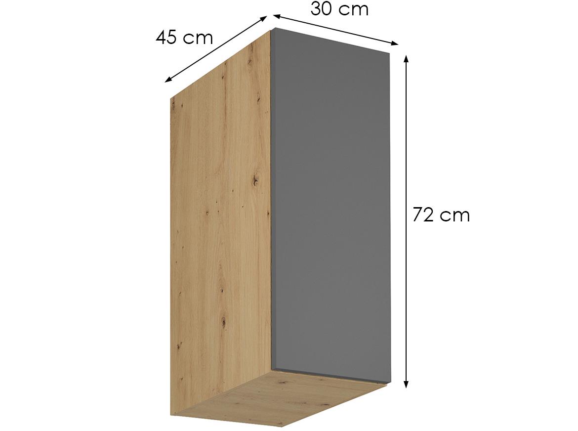 Langen g30g viseci element dublji 1vrata 30x45x72 artisan hrast/sivi