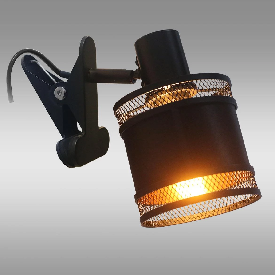 Zidna lampa Amun crna