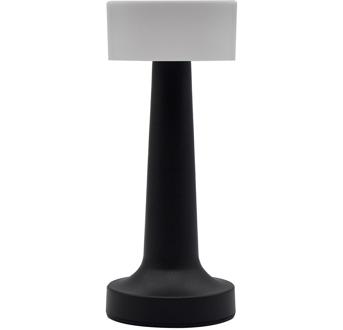 Stona lampa Kryn LED USB crno-bela