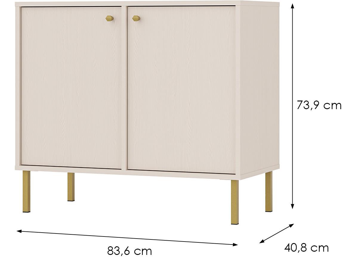 Tokyo 2 2F komoda 2vrata 83,6x40,8x73,9 bež 812