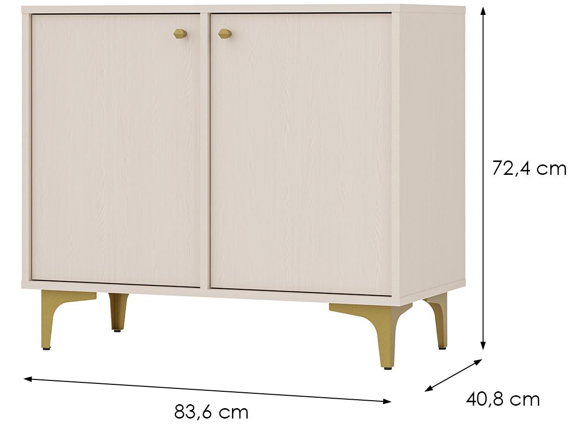 Tokyo 1 2F komoda 2vrata 83,6x40,8x72,4 bež 812