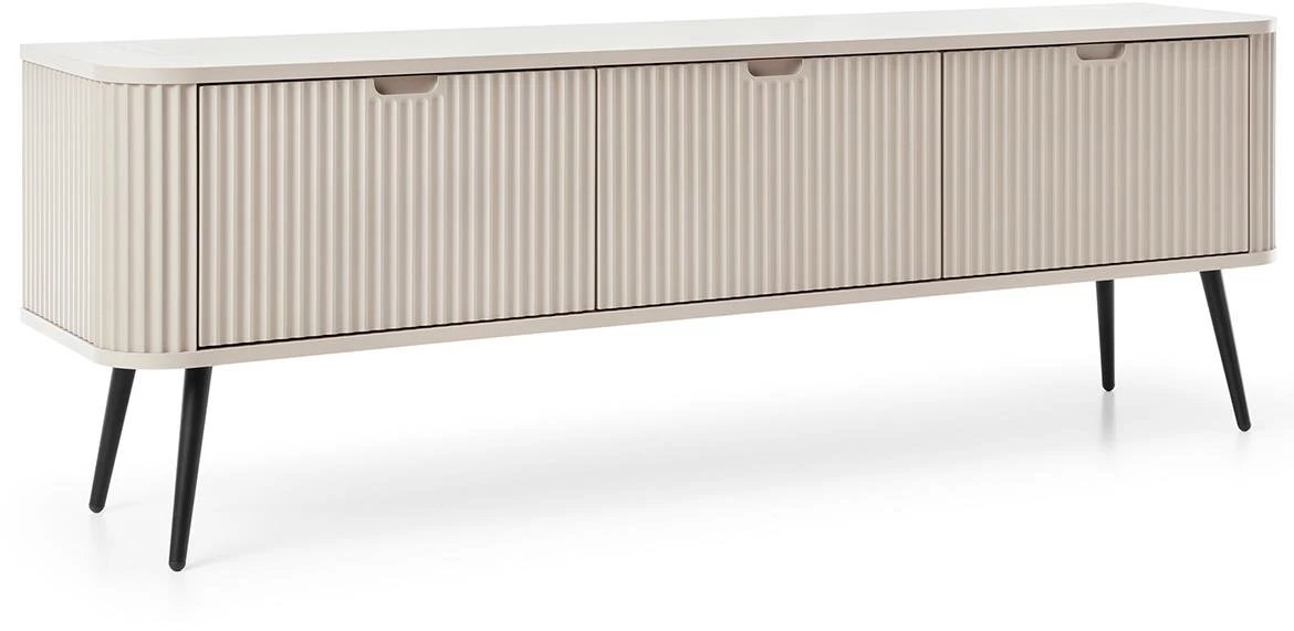 Zova TV komoda sa 3 vrata 168x39x57 cm bež kašmir