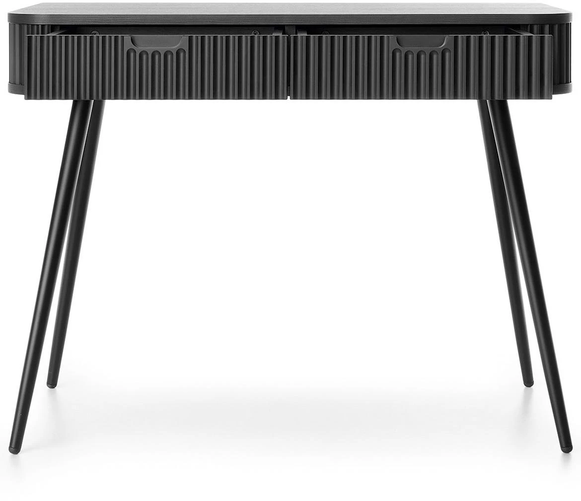 Zova konzola sa 2 fioke 103x49x80cm crna