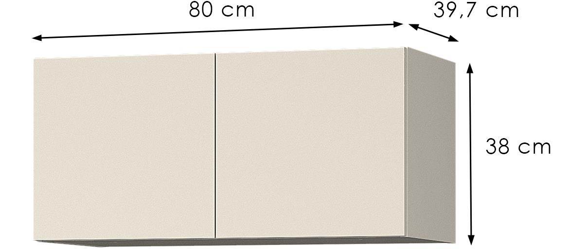 Melo ME2 nadgradnja 2 vrata 80x39,7x38 cm kašmir