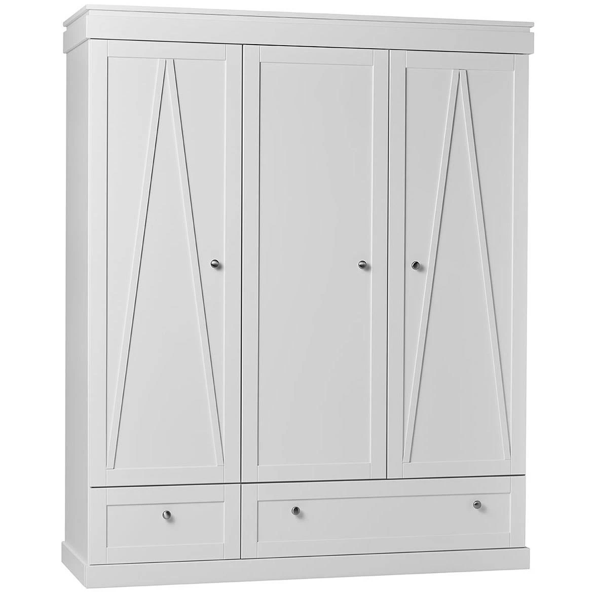 Marie ormar 3 vrata+2 fioke 167,8x56,5x205 cm beli