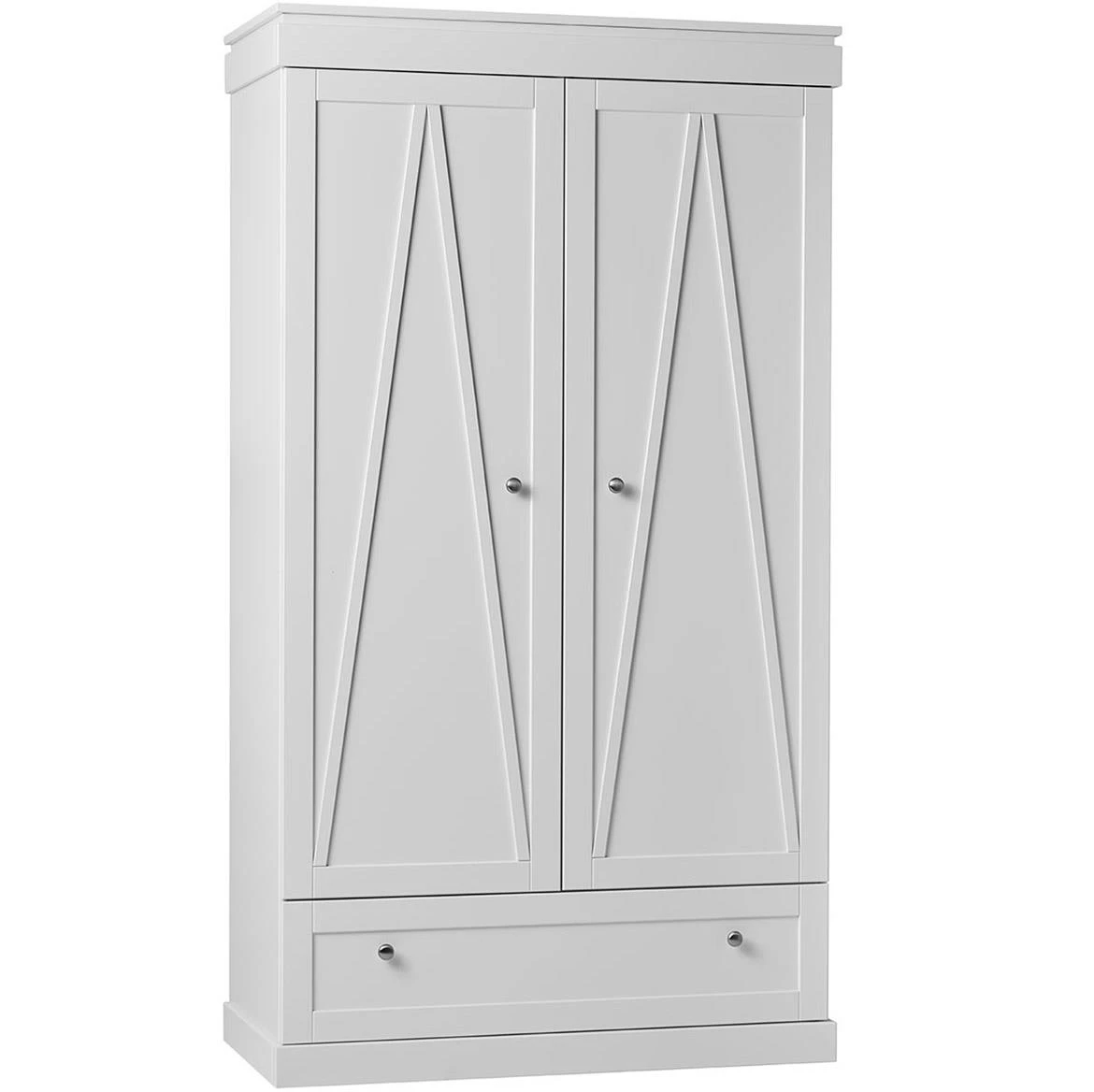 Marie ormar 2 vrata+1 fioka 112,7x56,5x205 cm beli