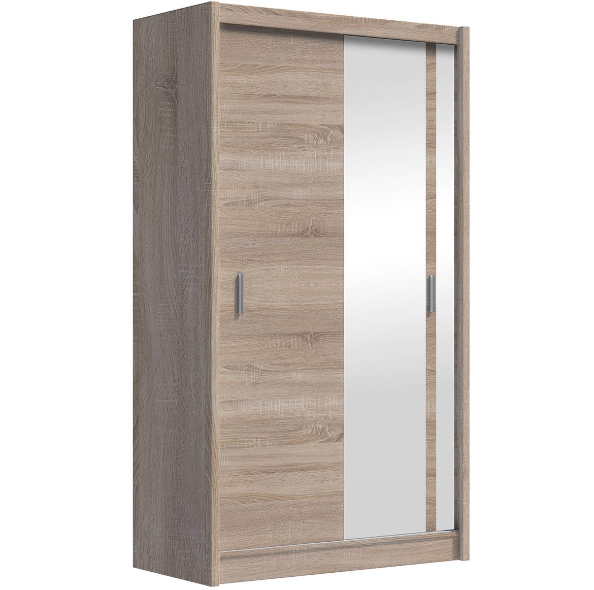 Solo 150 klizni ormar 2 vrata/ogledalo 150x61x215 cm natur (sonoma hrast)