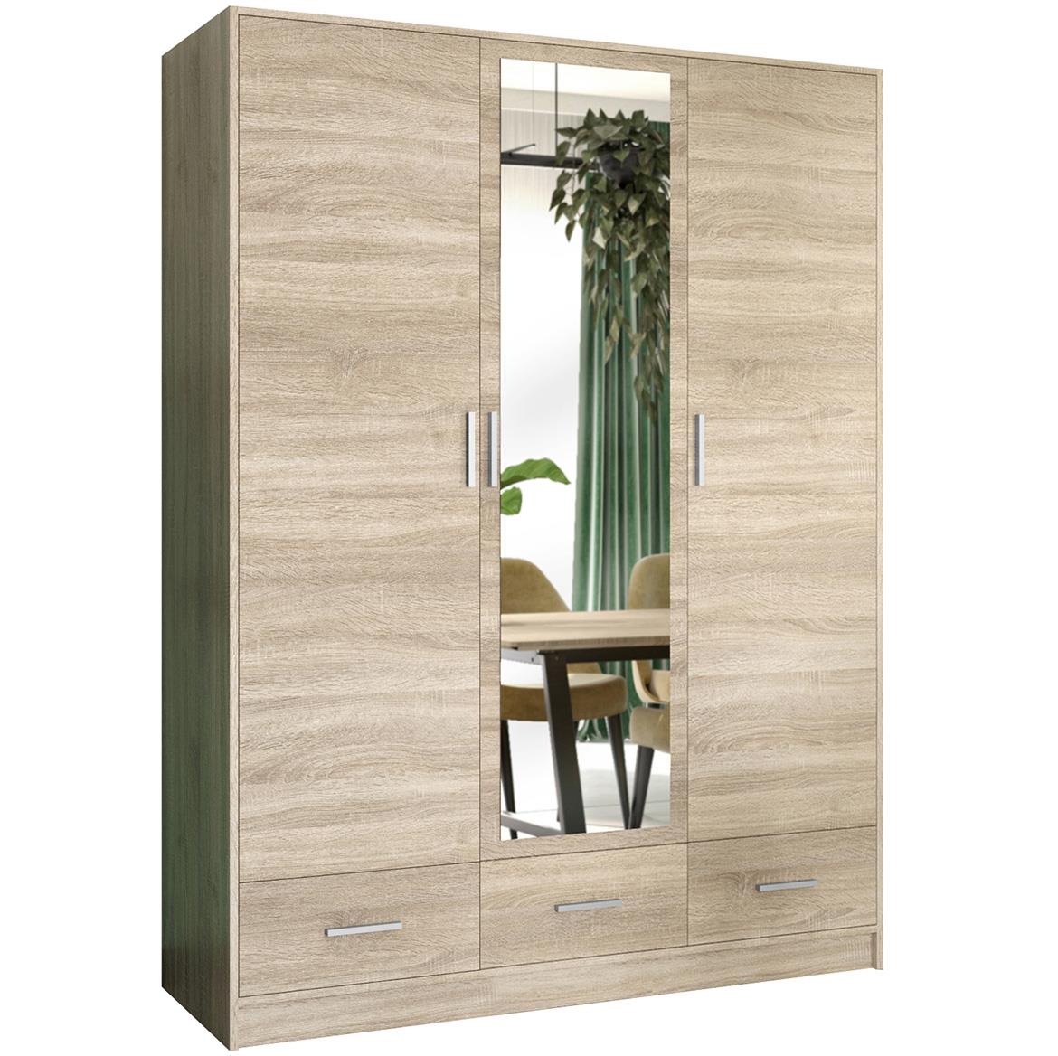 Sophie 150 ormar 3 vrata+3 fioke 150x58x200 cm natur (sonoma hrast)