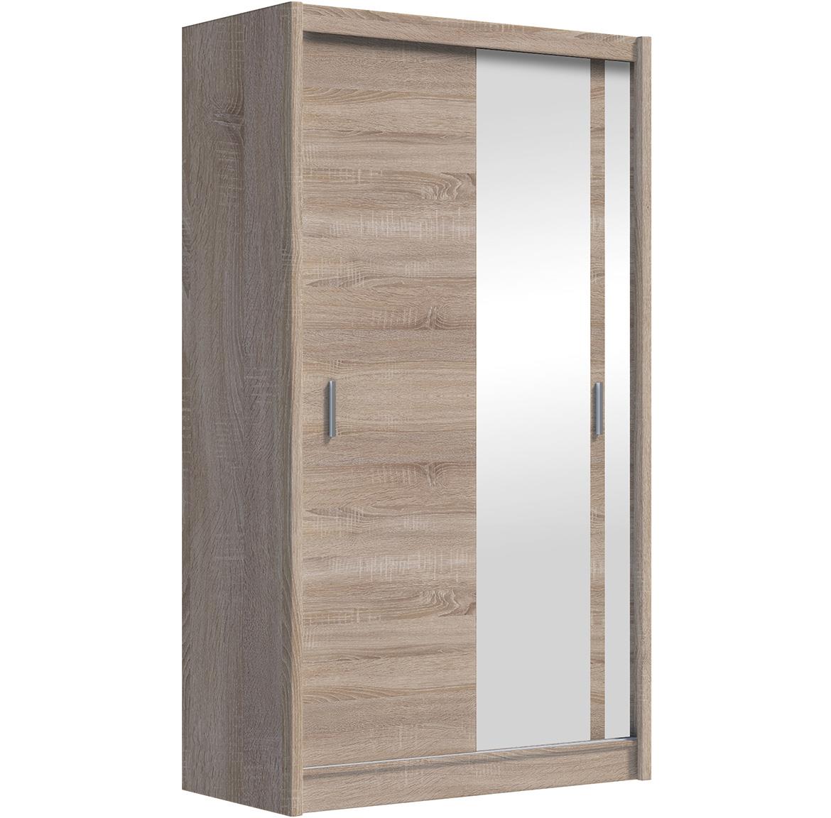 Solo 120 klizni ormar 2 vrata/ogledalo 120x61x215 cm natur (sonoma hrast)