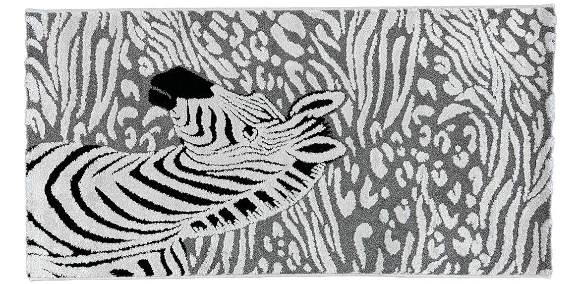 Tepih Elio Kids Zebra 133 x 190 cm crni