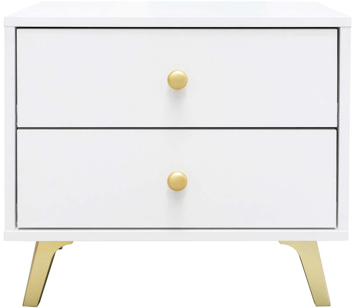 Siena nocni ormaric 2 fioke 54x41x48 cm beli