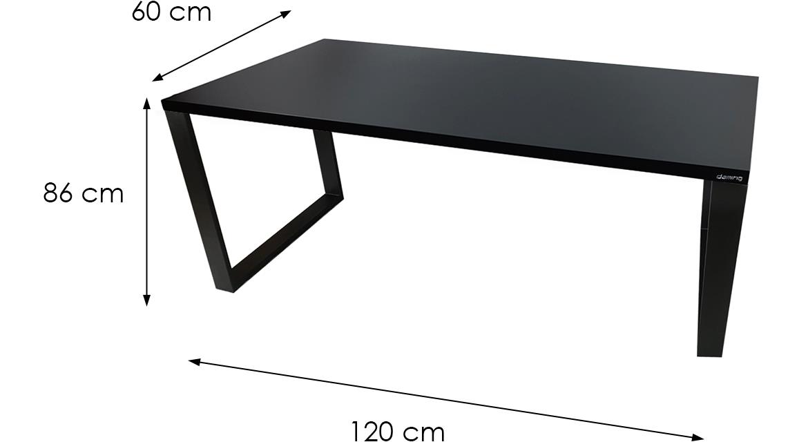 Low Loft model 1 radni sto 120x60x72 cm crni