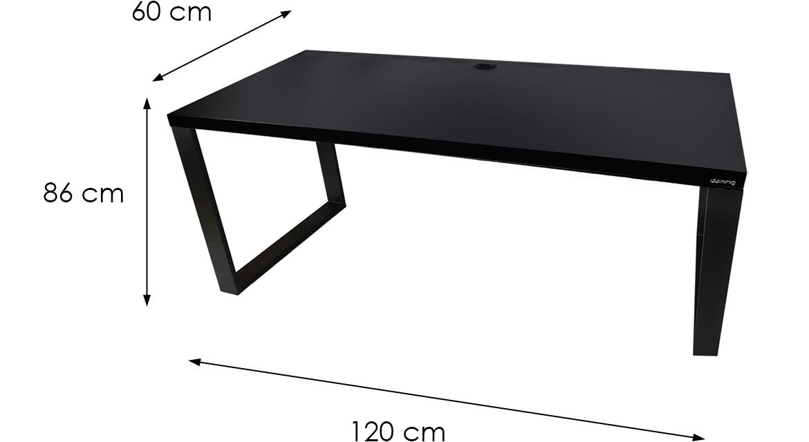 Low Loft model 2 radni sto 120x60x72 cm crni