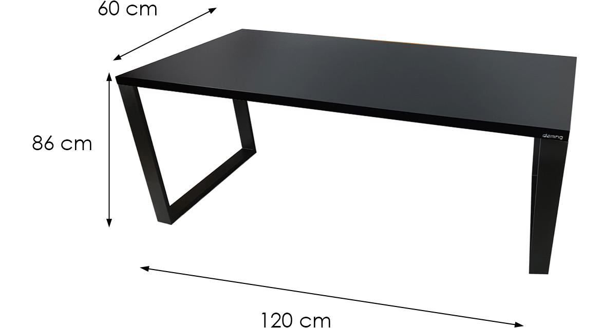 Top Loft model 1 radni sto 120x60x72 cm crni