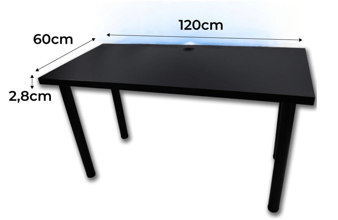 Low model 2 radni sto 120x60x72 cm crni