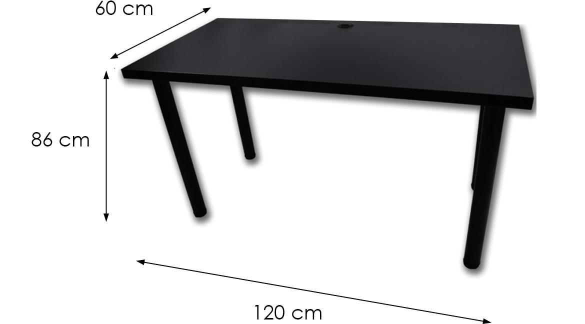 Low model 2 radni sto 120x60x72 cm crni