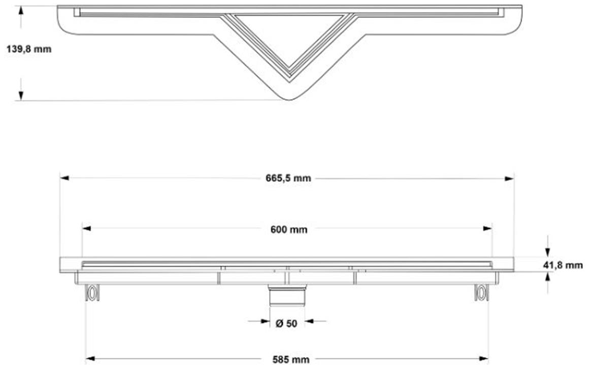 Linearna drenaža Axus Plus Line L-600 / 12330