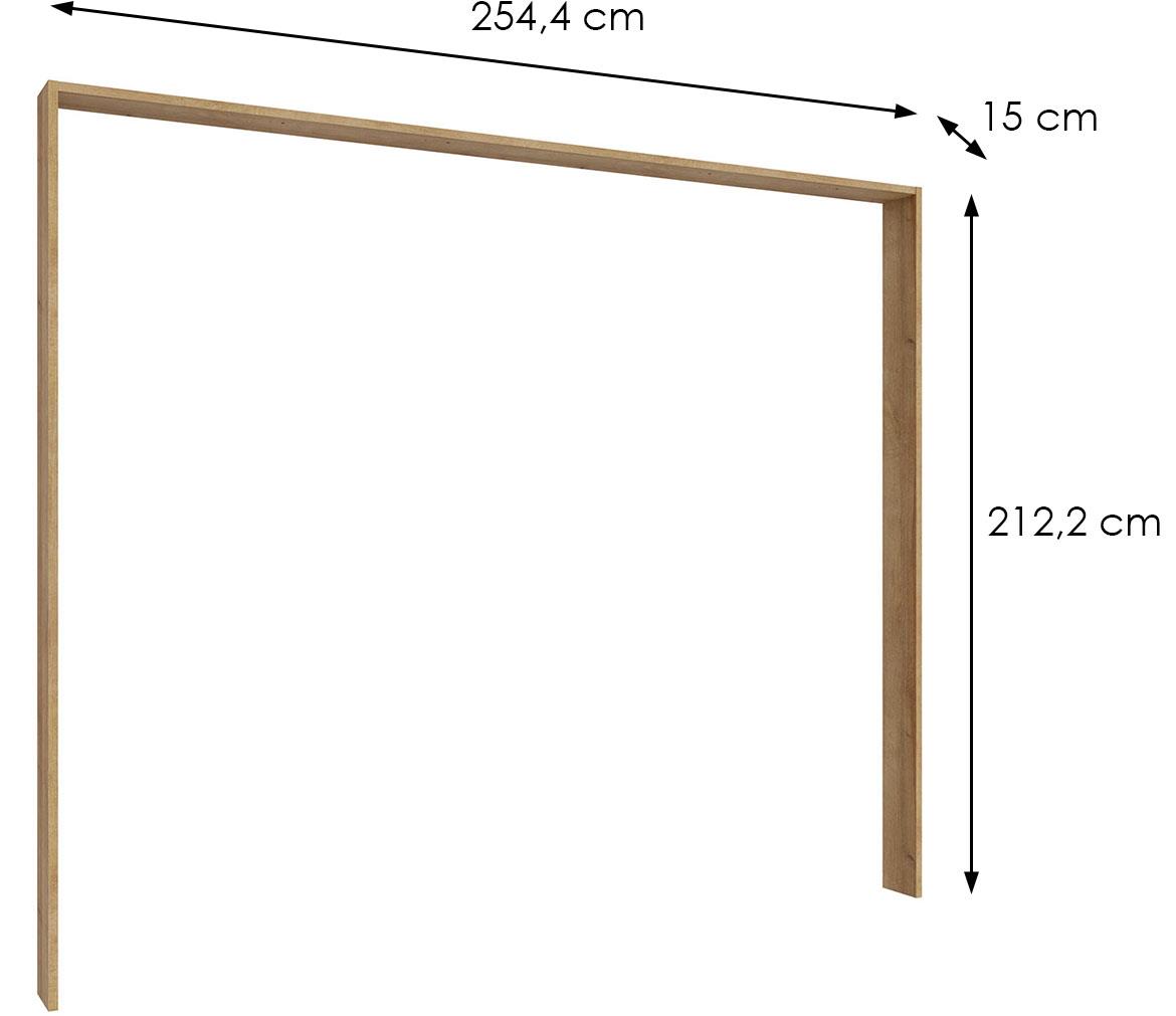 Whiteheaven LNBZ01-D85 okvir ormara 254,4x15x212,2 cm hrast