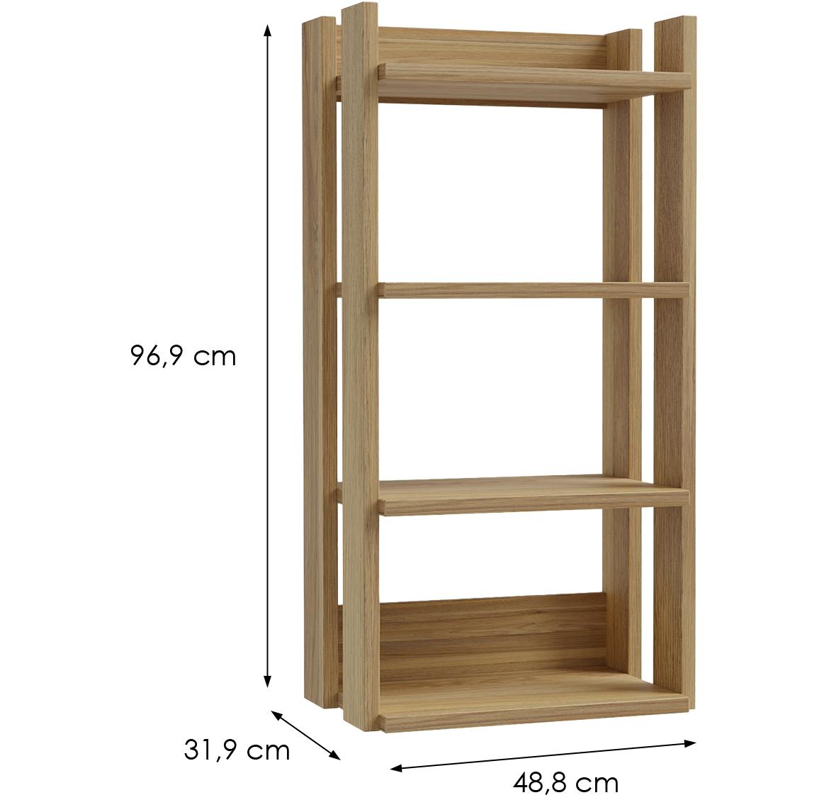 Halama CXMH211 polica 48,8x41,5x97 cm hrast