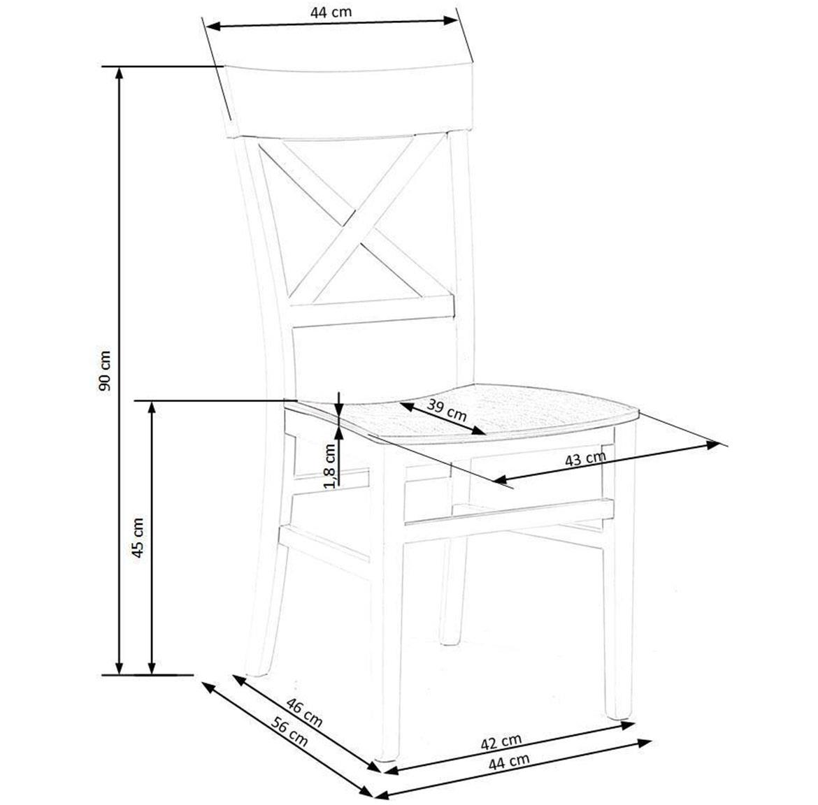 TUTTI 2 stolica 45x49x90 cm zelena/crna INARI 95