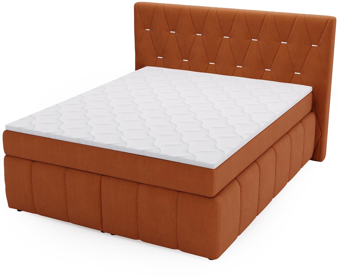 Rosa Salvador 15 boxspring krevet 204x215x138 cm braon