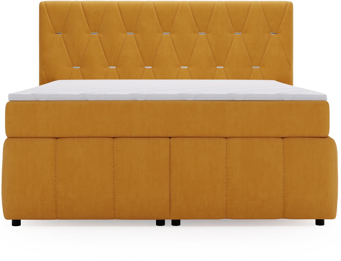 Rosa Salvador 10 boxspring krevet 204x215x138 cm narandžasti