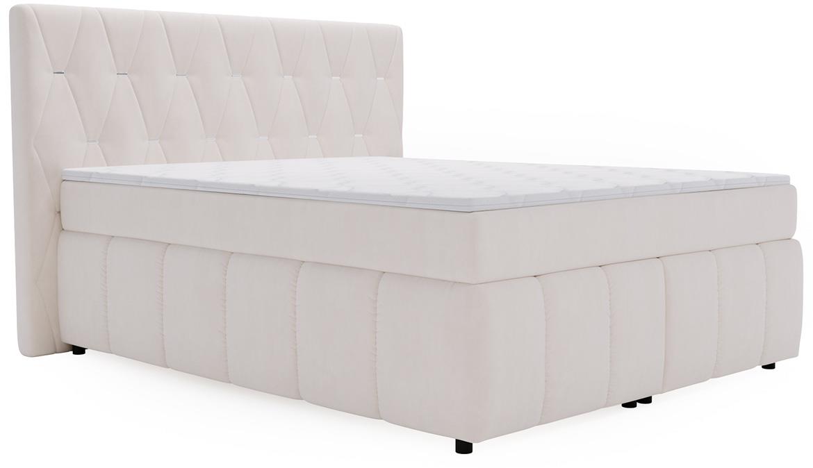 Rosa Salvador 02 boxspring krevet 204x215x138 cm narandžasti