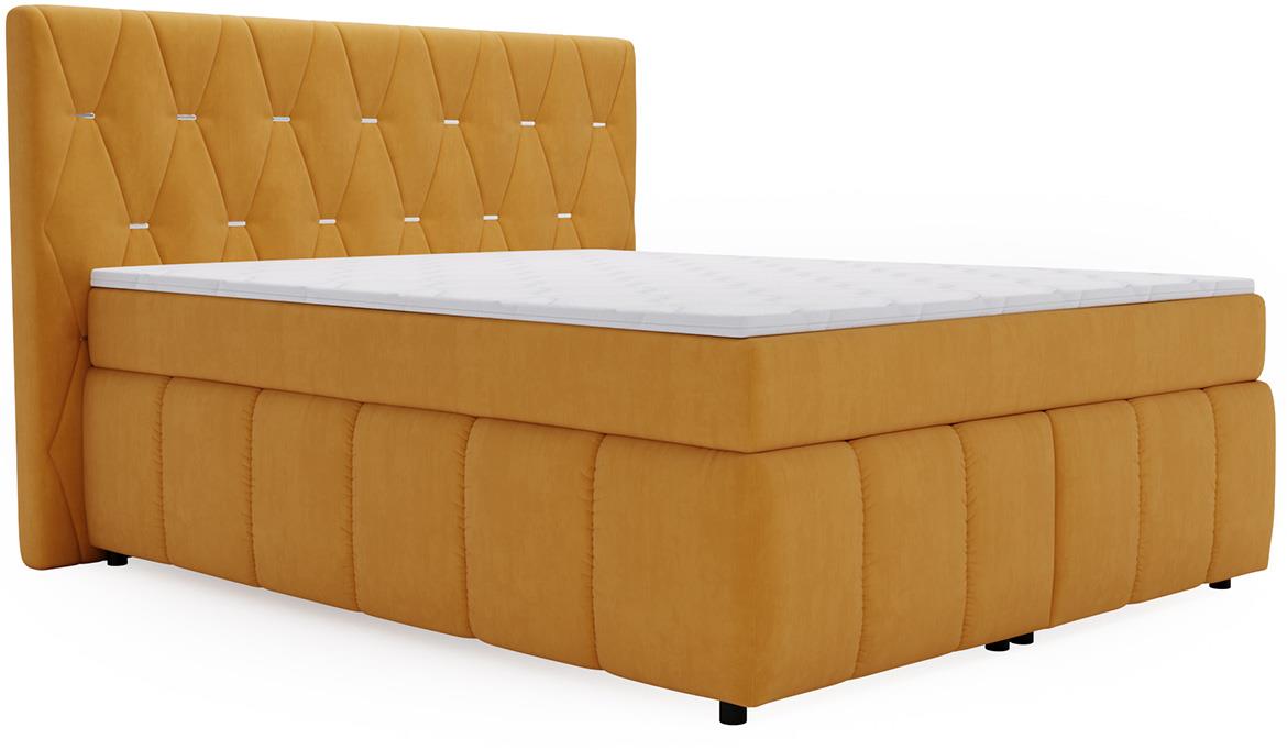 Rosa Salvador 10 boxspring krevet 164x215x138 cm narandžasti