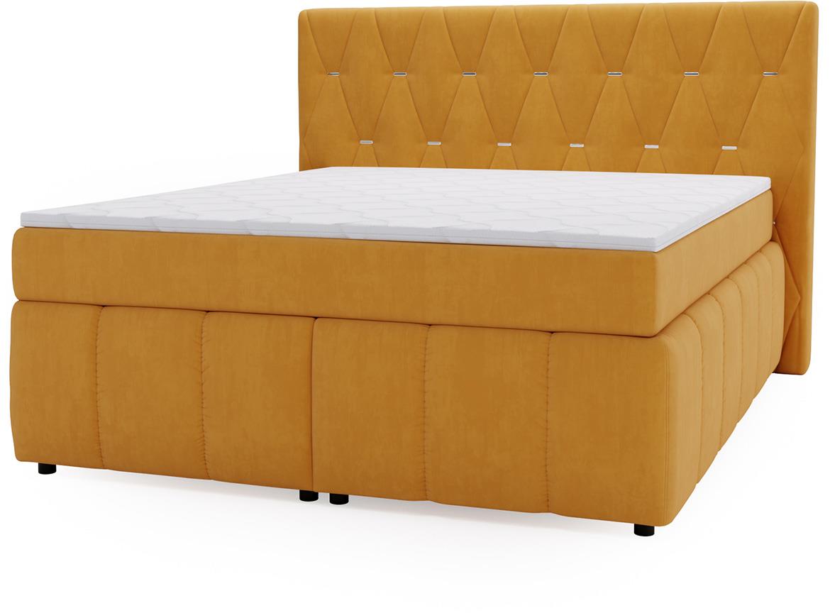 Rosa Salvador 10 boxspring krevet 164x215x138 cm narandžasti