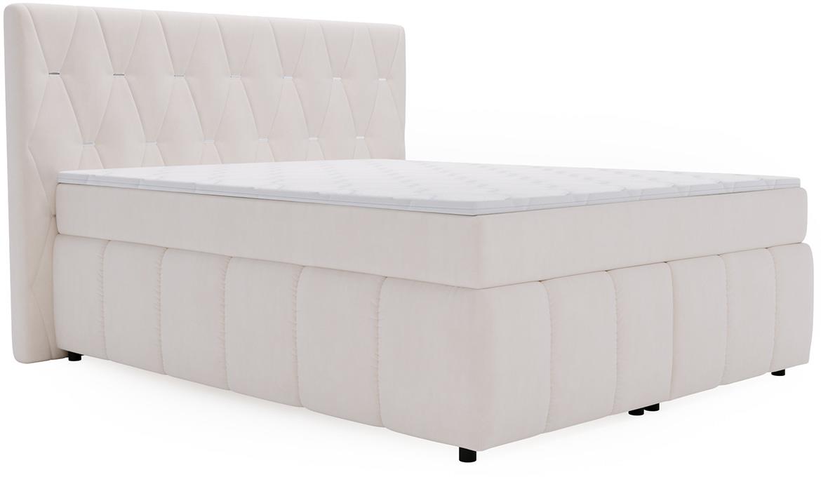 Rosa Salvador 02 boxspring krevet 164x215x138 cm bež